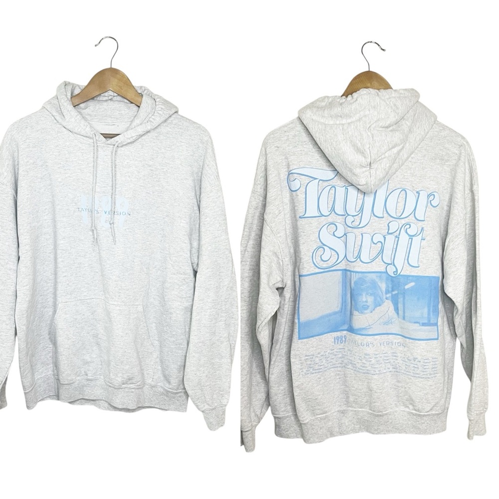 Taylor Swift 1989 Taylor’s Version Light Gray Hoodie From the Vault